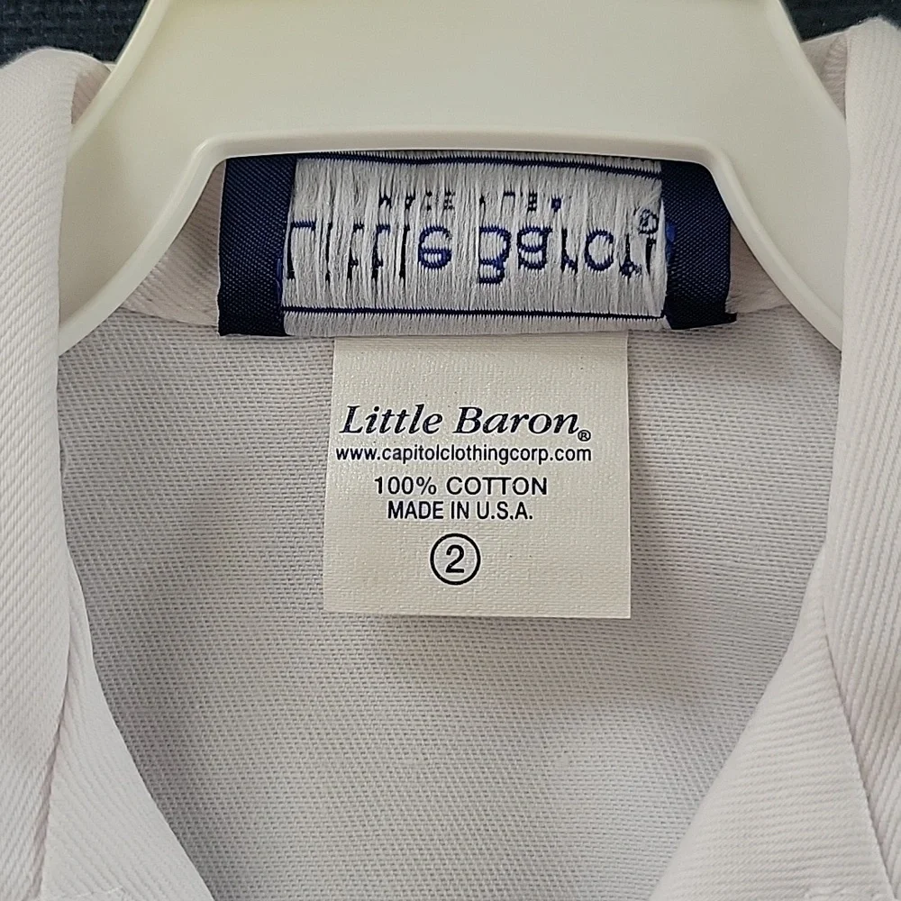 Vintage Little Baron Boat Captain White Sailing Ship Costume 2T